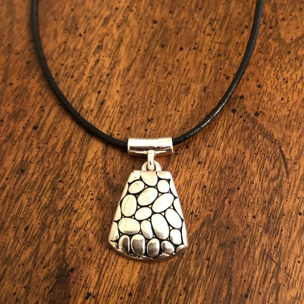 Napier | Leather Pendant Necklace | 16” Adjustable